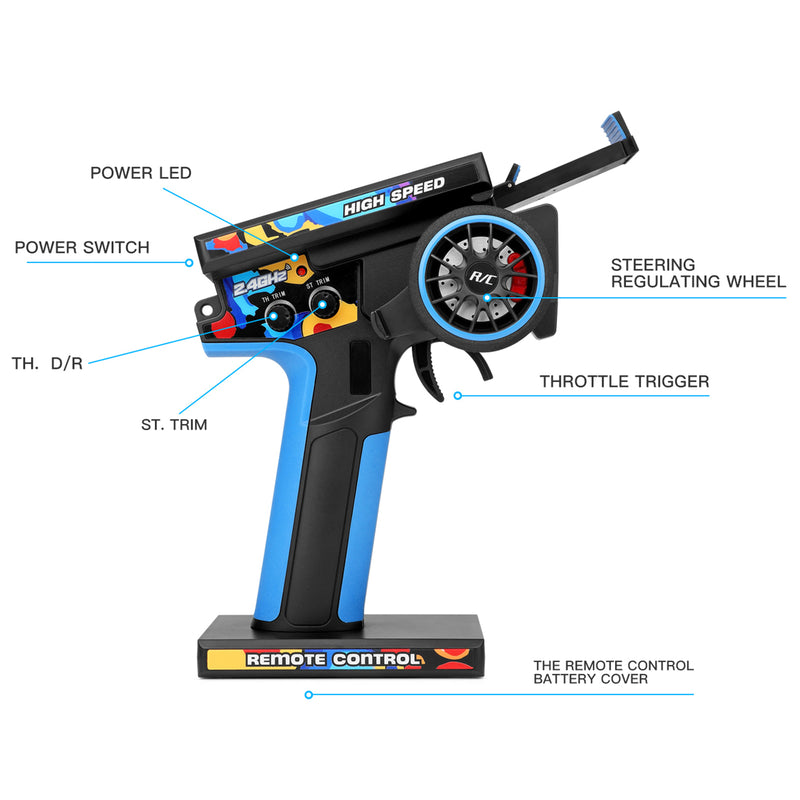 Wltoys 124017 Brushless RTR 1/12 2.4G 4WD 75km/h RC Car Metal Chassis Toy Gift