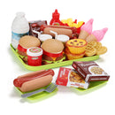 30 Pcs Play Food Pretend Toys Kitchen Set Pretend Food Children Toy Set For Kids