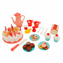 82 Pieces Birthday Cake Toy Play Food Set Plastic Kitchen Cutting Pretend Toys