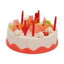 82 Pieces Birthday Cake Toy Play Food Set Plastic Kitchen Cutting Pretend Toys