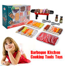 36Pcs BBQ Pretend Play Food Toy Grill Set Barbeque Kitchen Cooking Tools Toys