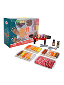 36Pcs BBQ Pretend Play Food Toy Grill Set Barbeque Kitchen Cooking Tools Toys