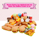 Western Kitchen Toys Simulated Food Toys Burger Pizza Children Pretend Toy Set