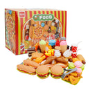 Western Kitchen Toys Simulated Food Toys Burger Pizza Children Pretend Toy Set