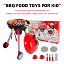 BBQ Grill Kitchen Cooking Interactive Sizzle Light Pretend Food Toys For Kid