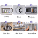 Play Kitchen Kids Cookware Microwave Toy Gift Play Set For Boys Girls Age 3-8