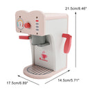 Simulation Pink Coffee Machine Play Kitchen Dishes Set Pretend Toy Kid Gift