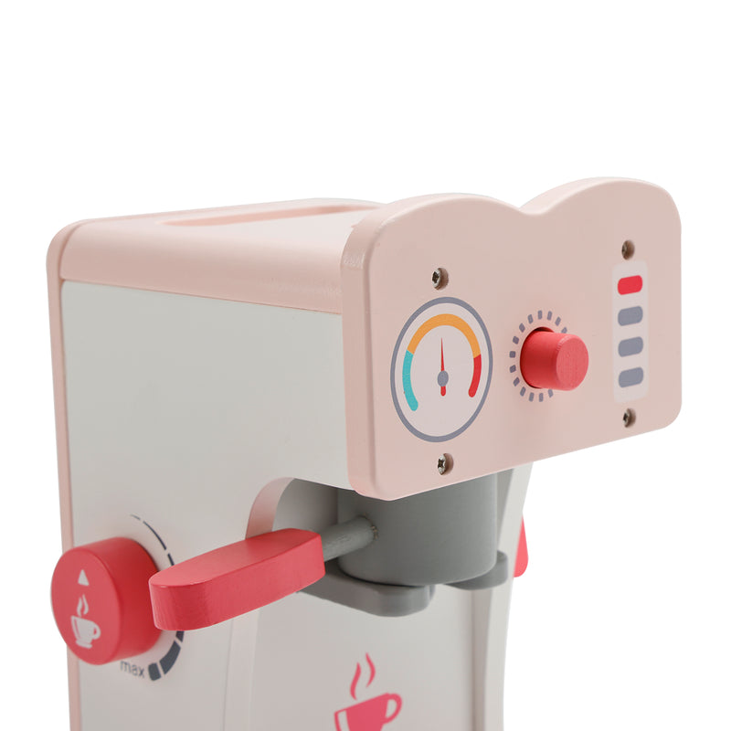 Simulation Pink Coffee Machine Play Kitchen Dishes Set Pretend Toy Kid Gift
