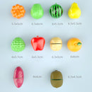 21Pcs Cutting Play Food Pretend Food Fake Food Vegetable Fruits Toys Set For Kid