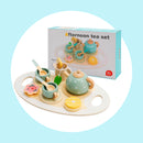 15Pcs Western Kitchen Wooden Tea Sets Play Kitchen Dishes/Tea Toy Set For Kid