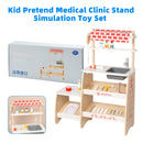Kid Pretend Medical Clinic Stand Simulation Toy Set With 22 Accessories Ages 3+