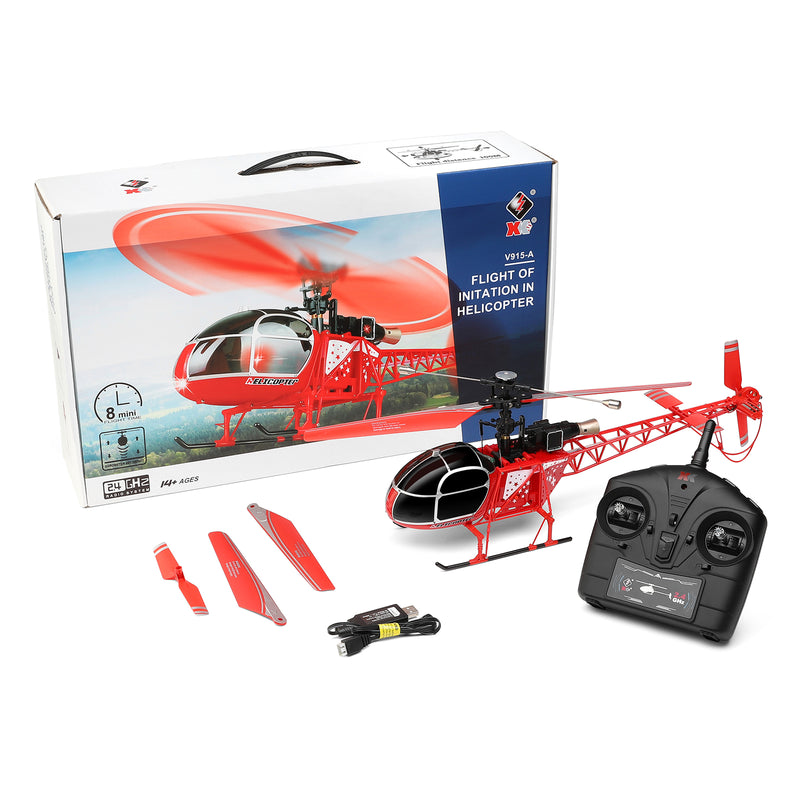 WLToys V915-A New Version LAMA 2.4Ghz 4Channel Helicopter Altitude Hold Mode Aut