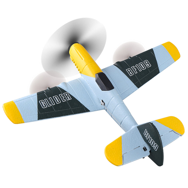 RC Plane 3Channel BF-109 Airplane Toys 2.4GHZ 6-Axis Gyro Plane With 2 Batteries