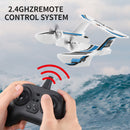 RC Plane For Water Land & Air Aircraft 3Ch Remote With 2 Batteries 2.4Ghz Blue