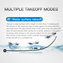 RC Plane For Water Land & Air Aircraft 3Ch Remote With 2 Batteries 2.4Ghz Blue