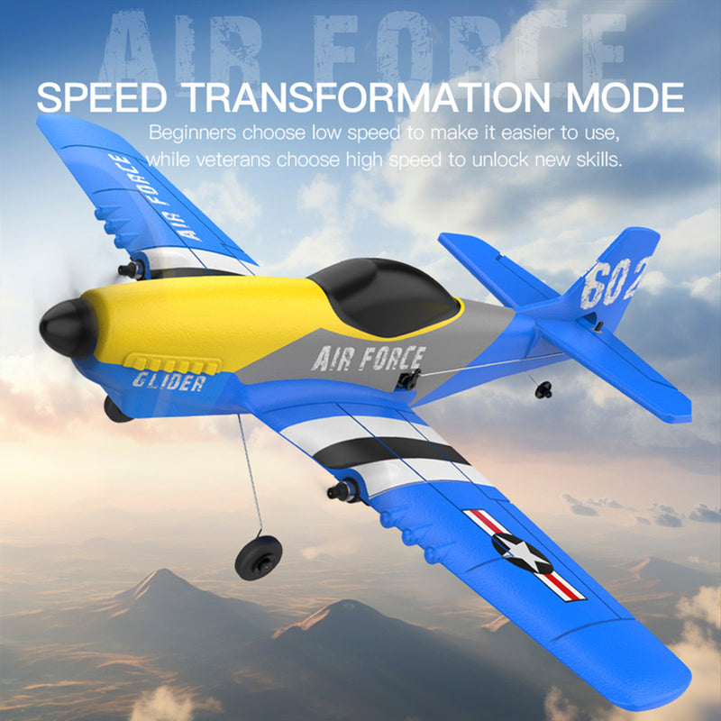 3Channel P51 Remote Control 2.4Ghz 6Axis Stabilizer Airplane Toy With 2Batteries