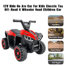 12V Ride On Atv Car For Kids Electric Toy Off-Road 4 Wheeler Quad Children Car