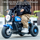 3 Wheel Kids Ride On Motorcycle 6V Powered Electric Dual Drive Toy Car