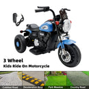 3 Wheel Kids Ride On Motorcycle 6V Powered Electric Dual Drive Toy Car