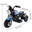 3 Wheel Kids Ride On Motorcycle 6V Powered Electric Dual Drive Toy Car