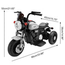 3 Wheel Kids Ride On Motorcycle 6V Powered Electric Dual Drive Toy Car