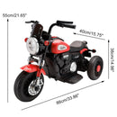 3 Wheel Kids Ride On Motorcycle 6V Powered Electric Dual Drive Toy Car