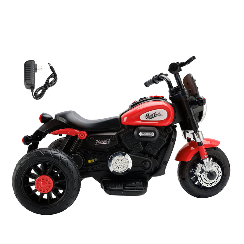 3 Wheel Kids Ride On Motorcycle 6V Powered Electric Dual Drive Toy Car
