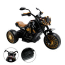 3 Wheel Kids Ride On Motorcycle Electric Dual Drive Toy Car With LED Light