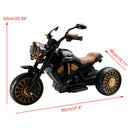 3 Wheel Kids Ride On Motorcycle Electric Dual Drive Toy Car With LED Light