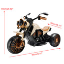 3 Wheel Kids Ride On Motorcycle Electric Dual Drive Toy Car With LED Light