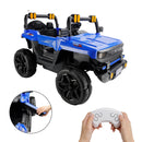 4Wheel 12V Electric Kid Ride On Truck Toy Car With Remote Control LED Light Blue