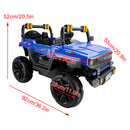 4Wheel 12V Electric Kid Ride On Truck Toy Car With Remote Control LED Light Blue