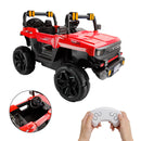 4Wheel 12V Electric Kid Ride On Truck Toy Car With Remote Control LED Light Red