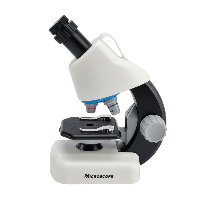 Handheld Microscope LED 100X-1200X Magnification Science Toys Kit For Kid White