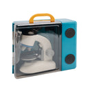 Rotating Microscope LED 100X-1200X Magnification Science Toys Kit For Kid White