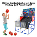 Kid Dual Shot Basketball Arcade Game With 4 Balls Easy Quick Assembling Gift