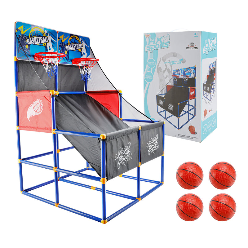 Kid Dual Shot Basketball Arcade Game With 4 Balls Easy Quick Assembling Gift