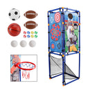 5In1 Multi Toss Game Set Play Football,Baseball,Basketball,Rugby And Fly Ball