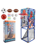 5In1 Multi Toss Game Set Play Football,Baseball,Basketball,Rugby And Fly Ball