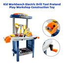 37+Pcs Kid Workbench Electric Drill Tool Pretend Play Workshop Construction Toy