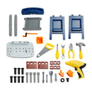 37+Pcs Kid Workbench Electric Drill Tool Pretend Play Workshop Construction Toy