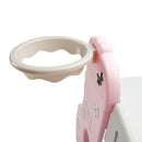 3In1 Kid Folding Slide With Climber,Basketball Hoop,Freestanding Slide Toy Pink