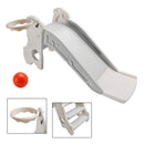 3In1 Kid Folding Slide With Climber,Basketball Hoop,Freestanding Slide Toy White