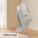 3In1 Kid Folding Slide With Climber,Basketball Hoop,Freestanding Slide Toy White