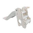 3In1 Kid Folding Slide With Climber,Basketball Hoop,Freestanding Slide Toy White