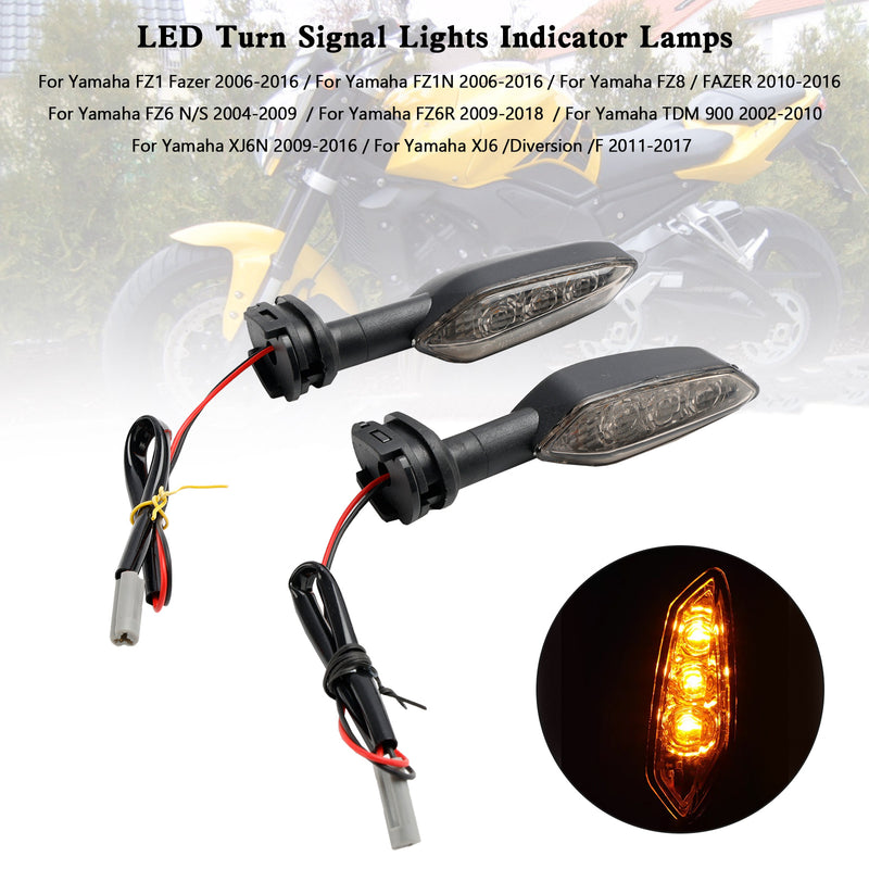 LED Turn Signal Lights Indicator Lamps For Yamaha FZ1 N FZ8 FZ6 FZ-6R TDM900 XJ6