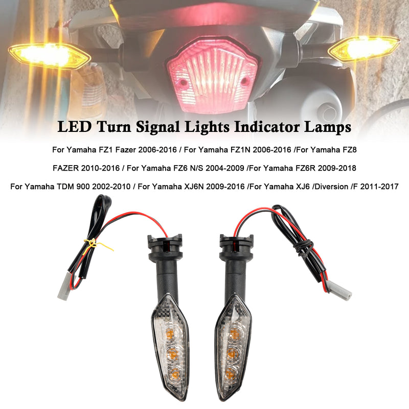 LED Turn Signal Lights Indicator Lamps For Yamaha FZ1 N FZ8 FZ6 FZ-6R TDM900 XJ6