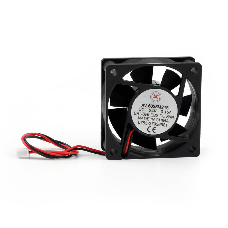 1Pcs DC Brushless Cooling Fan 24V 0.15A 6025S 60x60x25mm 2 Pin CUP Computer Fan