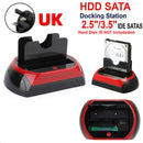 2.5" 3.5" USB 2.0 to IDE/SATA Reader External Hard Drive Dock Station UK Plug