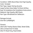 2 x ABS Plastic Side Wings Air Deflectors For Harley Davidson Touring FL 2014-2018, 2 Color Generic